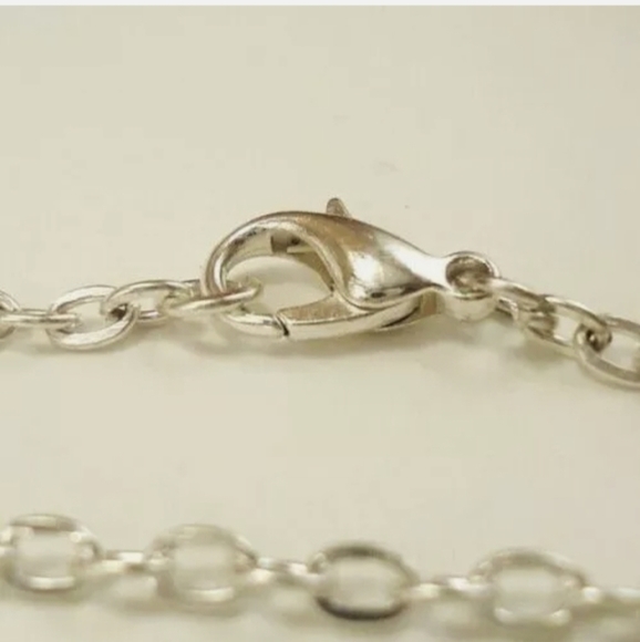 New Black Cat on Crescent Moon Silver Necklace. - Picture 3 of 5